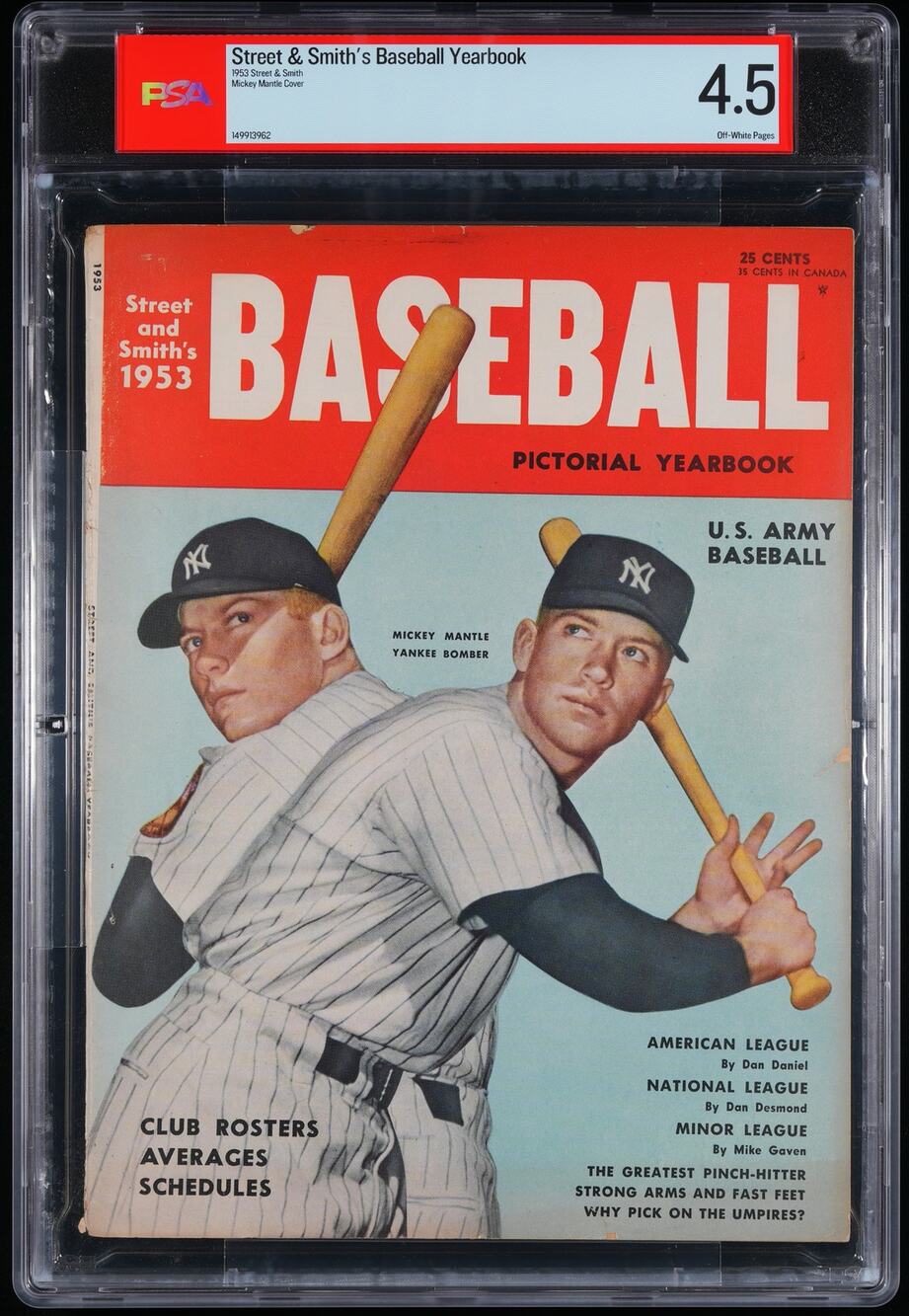 Street & Smith 1953 Mickey Mantle Magazine PSA 4.5, New York Yankees, The Mick